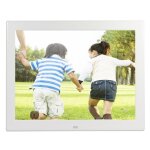 Cadre photo num�rique led lecteur multimedia �cran 12 pouces tft port usb blanc - yonis