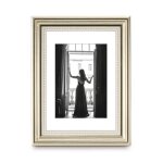 Cadre photo en plastique  vienne , argent�, 30 x 40 cm