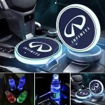 Cadre de plaque d'immatriculation x 2pcs support de verre de voiture led pour infiniti, tapis de charge ...