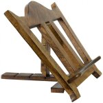 Cadre porte photo pupitre en bois noyer finition l35xpr7xh28 cm