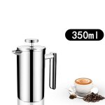 Cafetière double couche en acier inoxydable, 350 / 800 / 1000ml, cafetière et théière a pression française, ... Cafetière double couche en acier inoxydable, 350 / 800 / 1000ml, cafetière et théière a pression française, ...