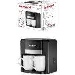 Cafetière electrique 2 tasses duo céramique filtre permanent lavable 500w noir arrêt automatique Cafetière electrique 2 tasses duo céramique filtre permanent lavable 500w noir arrêt automatique