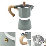Cafetière expresso moka italienne en aluminium, percolateur, pot supérieur, 150 / 300ml, outils de cuisine ... Cafetière expresso moka italienne en aluminium, percolateur, pot supérieur, 150 / 300ml, outils de cuisine ...