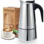 Cafetire italienne, cafetire moka en inox cafetire a pression 300ml grande contenance compatible avec ...