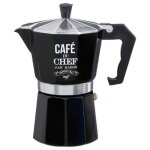 Cafetire en mtal  italienne  18cm noir