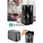 Cafetire machine a caf electrique isotherme noire 1. 5l 900w + grille - pain noir 2 fentes 700w pas ...