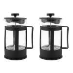 Cafetire a pression franaise en verre borosilicate, 2 pices, 600ml, avec poigne rsistante a la chaleur ...