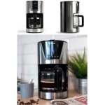 Cafetire programmable machine a caf inox grise 900w 12 - tasses - minuteur lcd de 24 - heures - acier ...