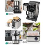 Cafetière programmable1. 5l 12 tasses inox grille - pain inox + cuiseur a oeufs pack déjeuner + presse ... Cafetière programmable1. 5l 12 tasses inox grille - pain inox + cuiseur a oeufs pack déjeuner + presse ...