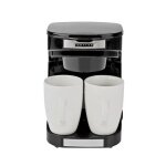 Cafeti�re 0. 25l 450w 2 tasses avec filtre r�utilisable et arr�t auto butler noir