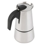Cafetière en acier inoxydable, 2 / 4 / 6 tasses, pour la maison, moka expresso latte, percolateur, réchaud ... Cafetière en acier inoxydable, 2 / 4 / 6 tasses, pour la maison, moka expresso latte, percolateur, réchaud ...