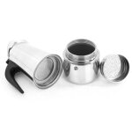 Cafetire en acier inoxydable pour moka expresso lait, percolateur accessoire de cuisine pour raliser ...
