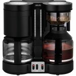 Cafetière combiné filtres et expresso pour 20 tasses 2200w noir Cafetière combiné filtres et expresso pour 20 tasses 2200w noir