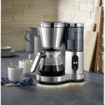 Cafetire electrique de 1, 25l pour 10 tasses 1000w gris
