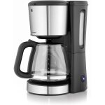 Cafetire electrique de 1, 25l pour 10 tasses 1000w gris noir