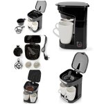 Cafeti�re electrique 2 tasses 450w duo 2 x 0. 25l noire haute qualit�
