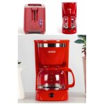 Cafetière electrique 800w 12 - tasses - classique rouge haute qualité + grille - pain rouge 2 fentes ... Cafetière electrique 800w 12 - tasses - classique rouge haute qualité + grille - pain rouge 2 fentes ...