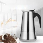 Cafetière electrique en acier inoxydable, 2 / 4 / 6 tasses, 100 / 200 / 300ml Cafetière electrique en acier inoxydable, 2 / 4 / 6 tasses, 100 / 200 / 300ml