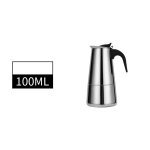 Cafetière electrique en acier inoxydable, 2 / 4 / 6 tasses, 100 / 200 / 300ml Cafetière electrique en acier inoxydable, 2 / 4 / 6 tasses, 100 / 200 / 300ml