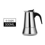 Cafetire electrique moka en acier inoxydable, cafetire expresso unis issante, cafetire classique cubaine ...