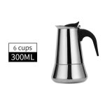 Cafetire electrique moka en acier inoxydable, cafetire expresso unis issante, cafetire classique cubaine ...