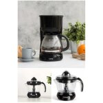 Cafeti�re electrique noire 6 tasses 600w fonction maintien au chaud + presse fruit agrumes electrique ...
