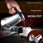 Cafetire expresso en acier inoxydable, moka, latte amricain, eva electrique, percolateur, brassage, ...