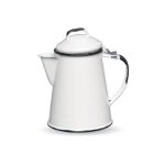Cafeti�re expresso blanche 2 - 4 tasses graniteware