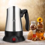 Cafeti�re a expresso electrique moka 270 w, en acier inoxydable, th�i�re a caf� electrique portable avec ...