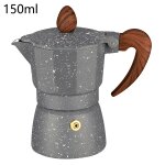 Cafetière a expresso italienne en aluminium, percolateur moka, cuisinière, 3 tasses, 6 tasses, 150 ml, ... Cafetière a expresso italienne en aluminium, percolateur moka, cuisinière, 3 tasses, 6 tasses, 150 ml, ...