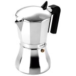 Cafetire expresso italienne induction aluminium 9 tasses caf, vitrocramique argent fagor cupy