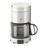 Cafetiere filtre - braun aromaster classic blanc k