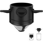 Cafeti�re a filtre, filtre a caf� portable en acier inoxydable r�utilisable, mini - tasse a caf� pliable ...