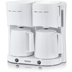 Cafetière filtre isotherme duo, 2 x 1000 w, jusqu'à 2l soit 16 tasses, 2 verseuses isothermes, 2 filtres ... Cafetière filtre isotherme duo, 2 x 1000 w, jusqu'à 2l soit 16 tasses, 2 verseuses isothermes, 2 filtres ...