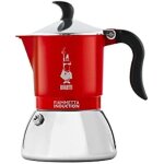 Cafetire a induction bialetti fiammetta - 2 tasses - rouge - compatible tous les feux