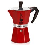 Cafetière italienne 6 tasses rouge 0004943 moka color Cafetière italienne 6 tasses rouge 0004943 moka color
