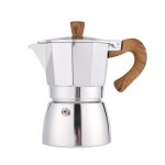 Cafetire italienne en aluminium, percolateur expresso, moka express, cafetire sur cuisinire, 3 tasses, ...