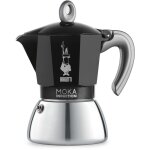 Cafetire italienne bialetti moka induction 6 tasses black