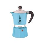 Cafetire italienne bialetti rainbow 6 tasses light blue