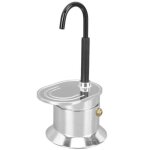 Cafetire italienne a double tube en acier inoxydable, mini moka, ustensiles a expresso, bouilloire, ...