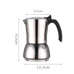 Cafetière italienne a extraction, pot a moka, acier inoxydable, ustensiles expresso pour cuisinière a ... Cafetière italienne a extraction, pot a moka, acier inoxydable, ustensiles expresso pour cuisinière a ...