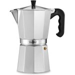 Cafetire italienne - cafetire moka en aluminium 12 tasses - pour cuisinire a gaz et electrique - 600 ...