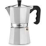 Cafetire italienne - cafetire moka en aluminium 6 tasses - pour cuisinire a gaz et electrique - 300 ...