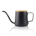 Cafetire a long bec etroit en acier inoxydable, bouilloire a col d'oie, bouilloire goutte a goutte a ...