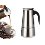 Cafeti�re moka en acier inoxydable 200 ml pour cuisini�res a induction et a gaz