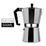 Cafetire a moka en aluminium avec eva electrique, percolateur expresso, bouilloire a moka, chauffage ...