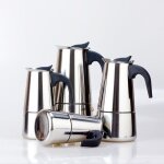 Cafetière portable italienne, moka expresso, percolateur, 100 / 200 / 200 / 450 ml, sur cuisinière Cafetière portable italienne, moka expresso, percolateur, 100 / 200 / 200 / 450 ml, sur cuisinière
