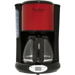 Cafeti�re programmable moulinex fg362d10 inox rouge