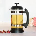 Cafetière, théière avec filtres, piston en acier inoxydable, outil en verre pour le café du matin Cafetière, théière avec filtres, piston en acier inoxydable, outil en verre pour le café du matin