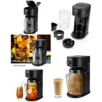 Cafeti�re et th�i�re a glace 2, 5 litres ¿ 700w - s�lecteur d'infusion r�glable cafeti�re grande capacit� ...